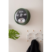 Nástenné hodiny Round Flip Karlsson KA6030GR, 33cm